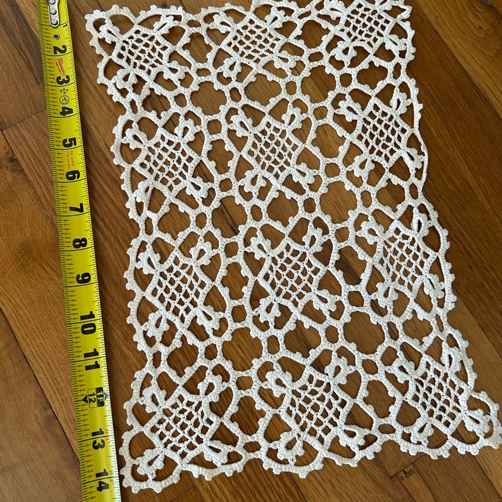Handmade Vintage Crochet Lace Doily